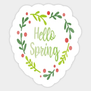 Hello spring T-shirt Sticker